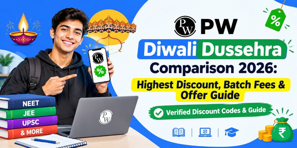 pw arjuna lakshya yakeen diwali dussehra offers 2026: Highest Discount, Batch Fees & Offer Guide